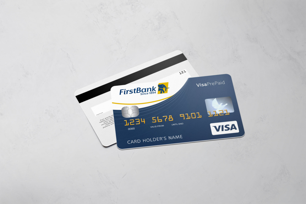 First Bank prepaid cards sample